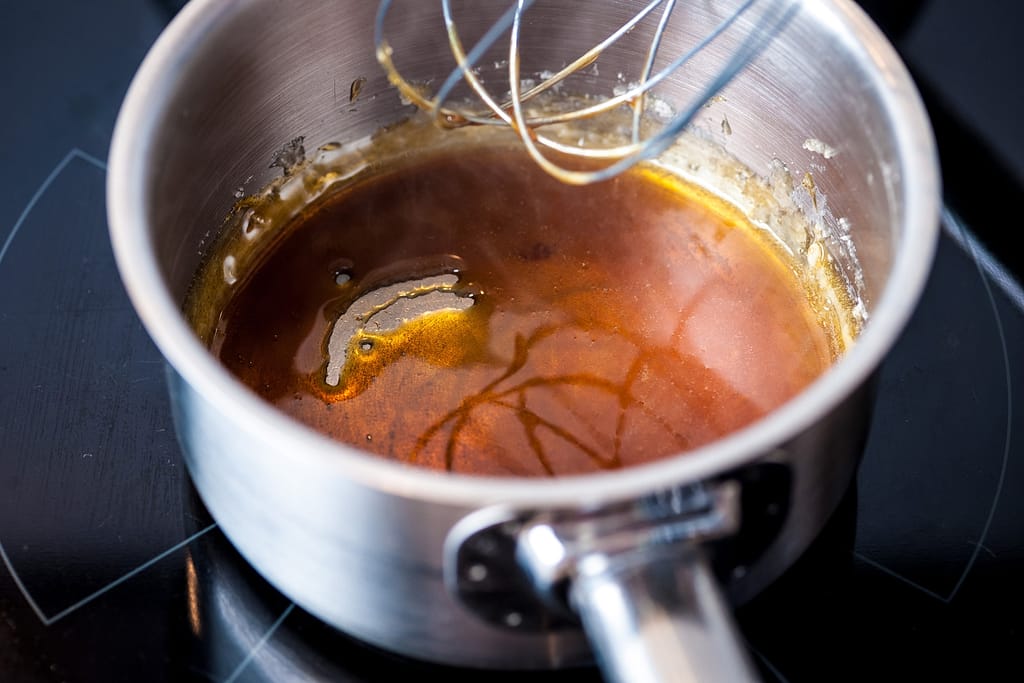 heavy-bottomed saucepan