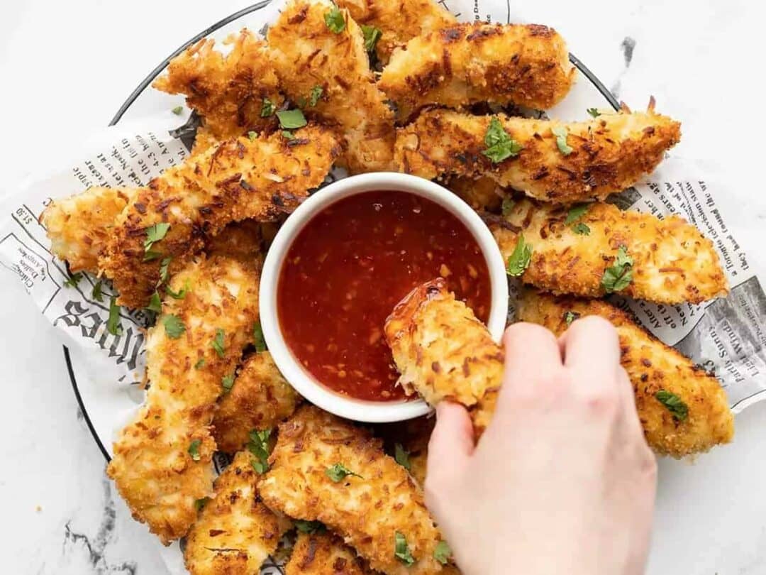 Coconut Chicken Strips with Sweet Chili Sauce Recipe 01