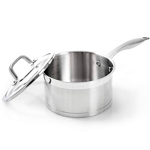 heavy-bottomed saucepan