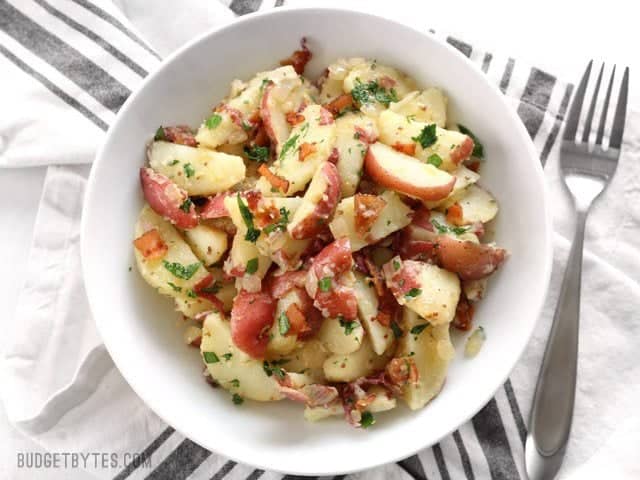 Warm German Potato Salad with Bacon Recipe 01