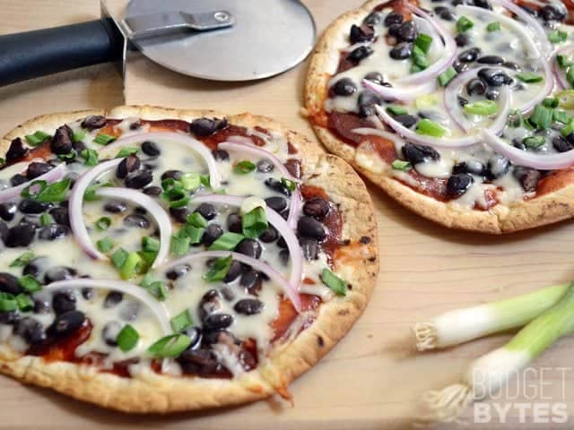 BBQ Black Bean Pizzas Recipe 01
