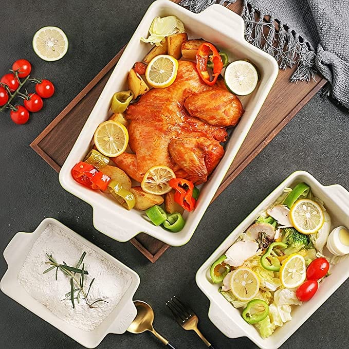 best pans for roasting vegetables Sweejar Ceramic Bakeware Set
