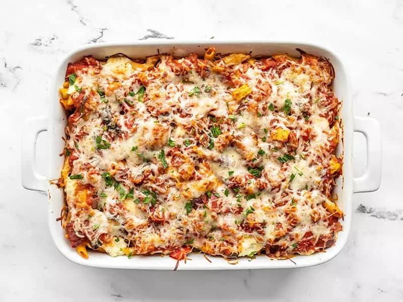 Baked Penne with Roasted Vegetables Recipe