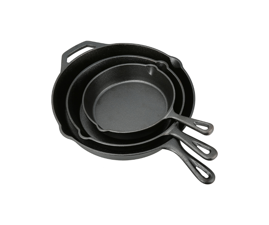 Cast iron skillet vs Frying pan 01