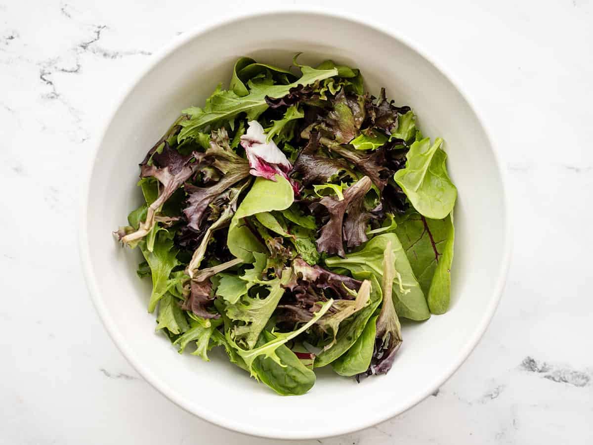 Spring mix in a bowl