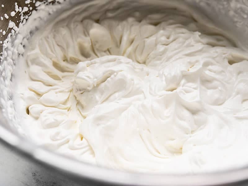 Heavy Whipping Cream whipped to stiff peaks