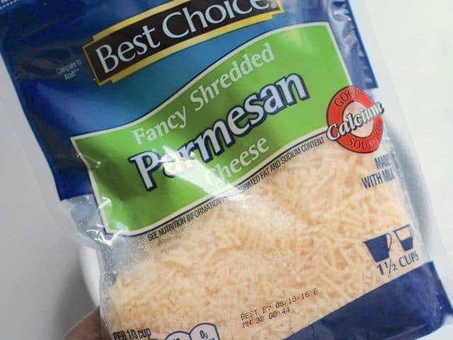 Bag of Shredded Parmesan