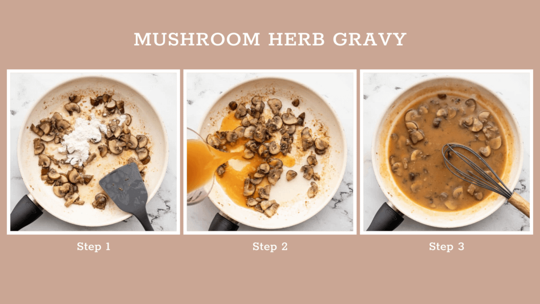 Mushroom Herb Gravy Step by Step Photos