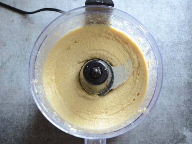 Finished Hummus in the food processor
