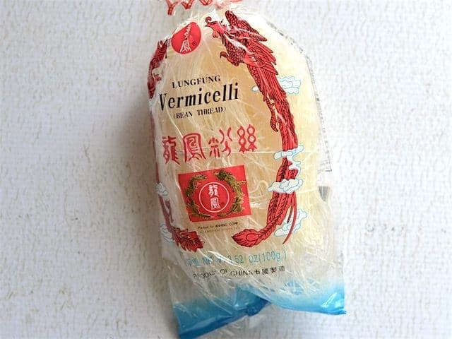 Rice Vermicelli noodles in the package 