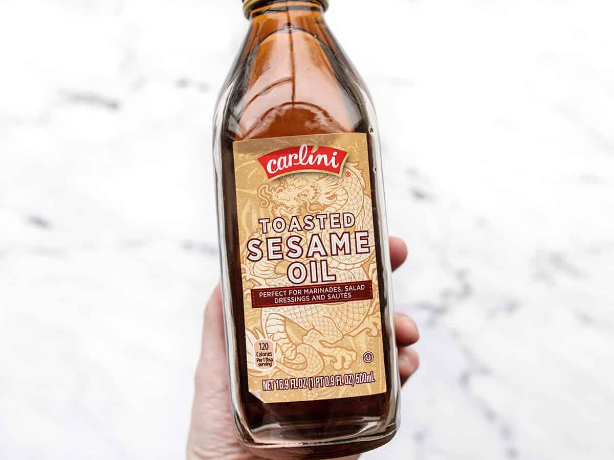 Toasted sesame oil bottle